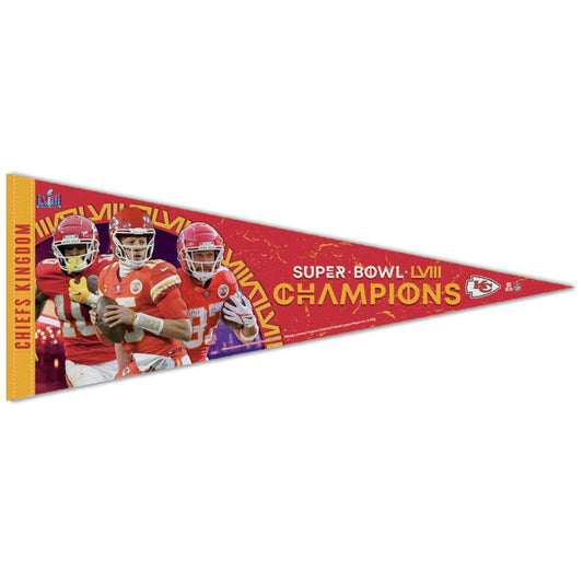 NFL Felt Pennant Super Bowl LVIII Champions Chiefs