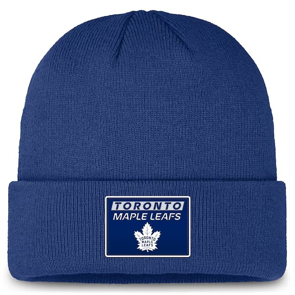 NHL Knit Hat Authentic Pro Prime Cuffed Beanie 2024 Maple Leafs