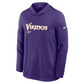 NFL Dri-FIT Long Sleeve Hoodie 2025 Sideline Pure Fury Vikings