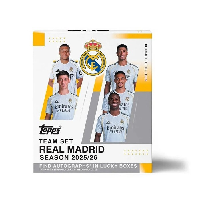Topps Team Set Soccer Cards Real Madrid 2025-26
