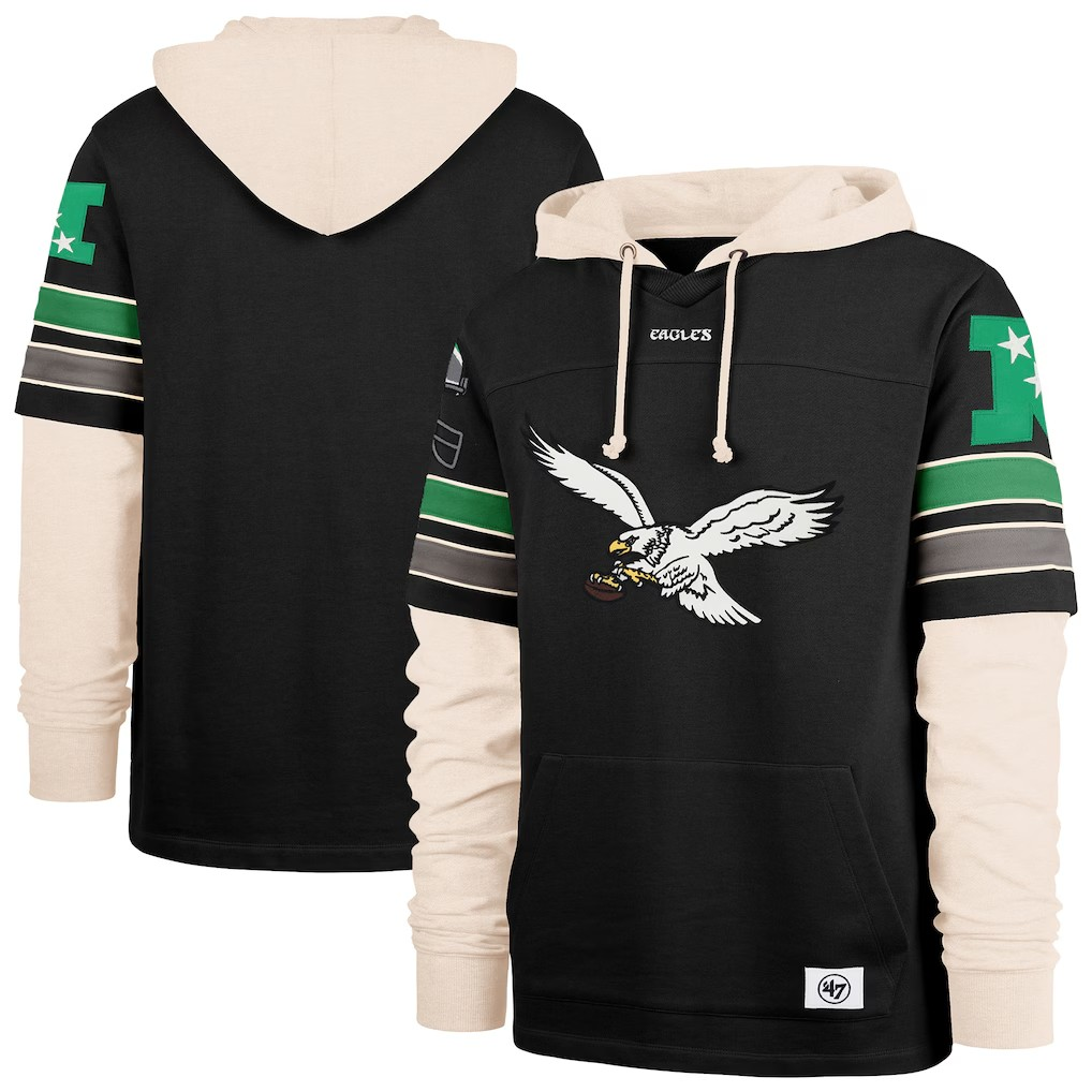 NFL Hoodie Duo Lacer Throwback Split Zone Cornerback Eagles