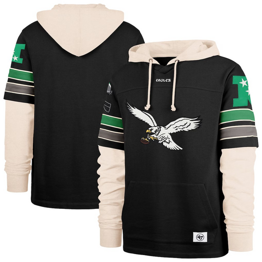 NFL Hoodie Duo Lacer Throwback Split Zone Cornerback Eagles