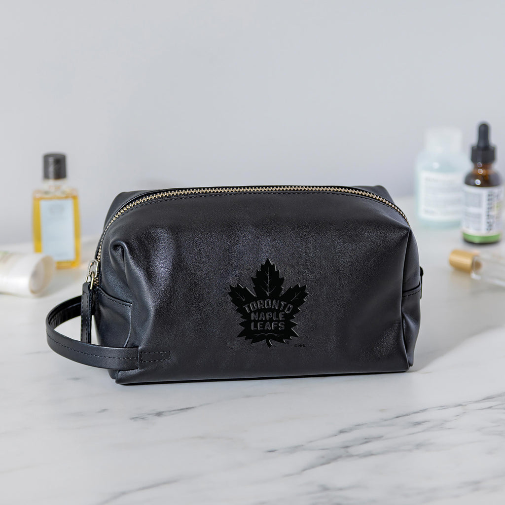 NHL Embossed Toiletry Bag Maple Leafs