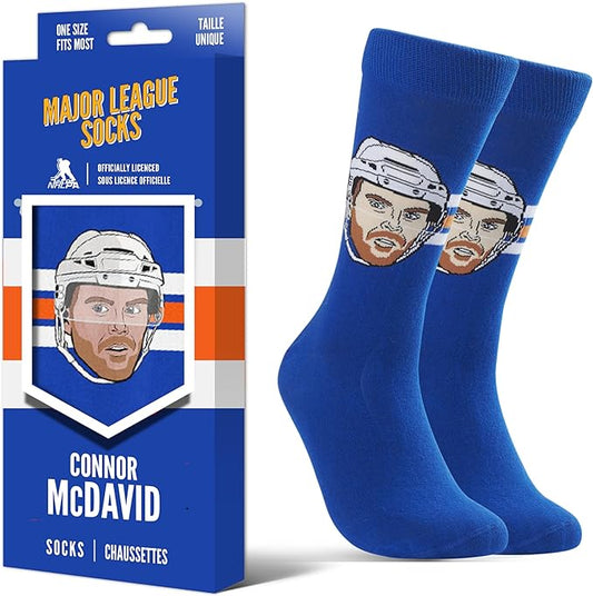 NHLPA Player Socks Connor McDavid (Blue)