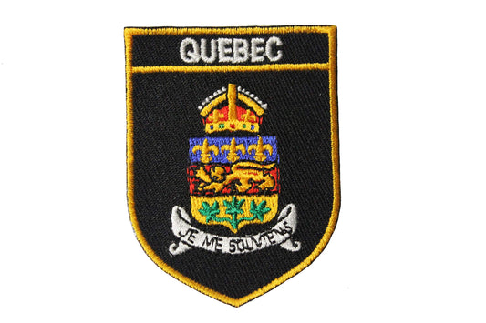 Provincial Patch Crest Quebec (Black)