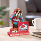 NHL Mascot Statue with Logo Avalanche