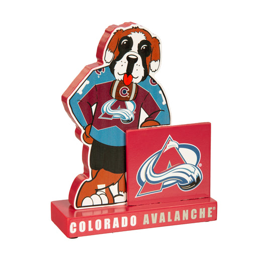 NHL Mascot Statue with Logo Avalanche