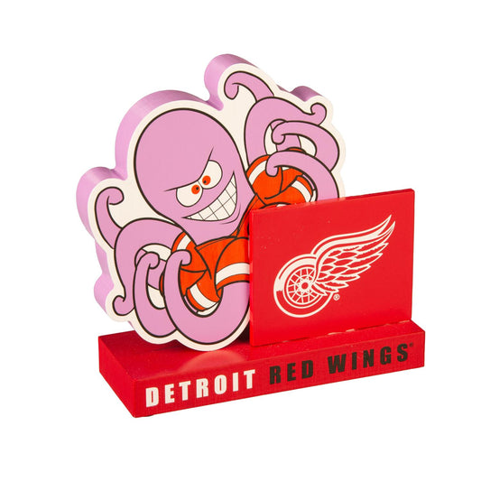 NHL Mascot Statue with Logo Red Wings
