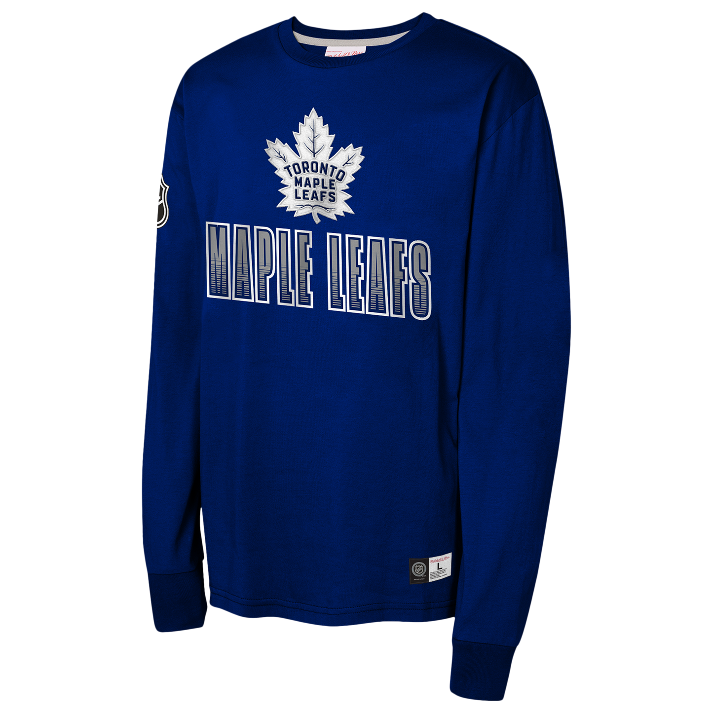 NHL Youth Long Sleeve Shirt All Over Maple Leafs