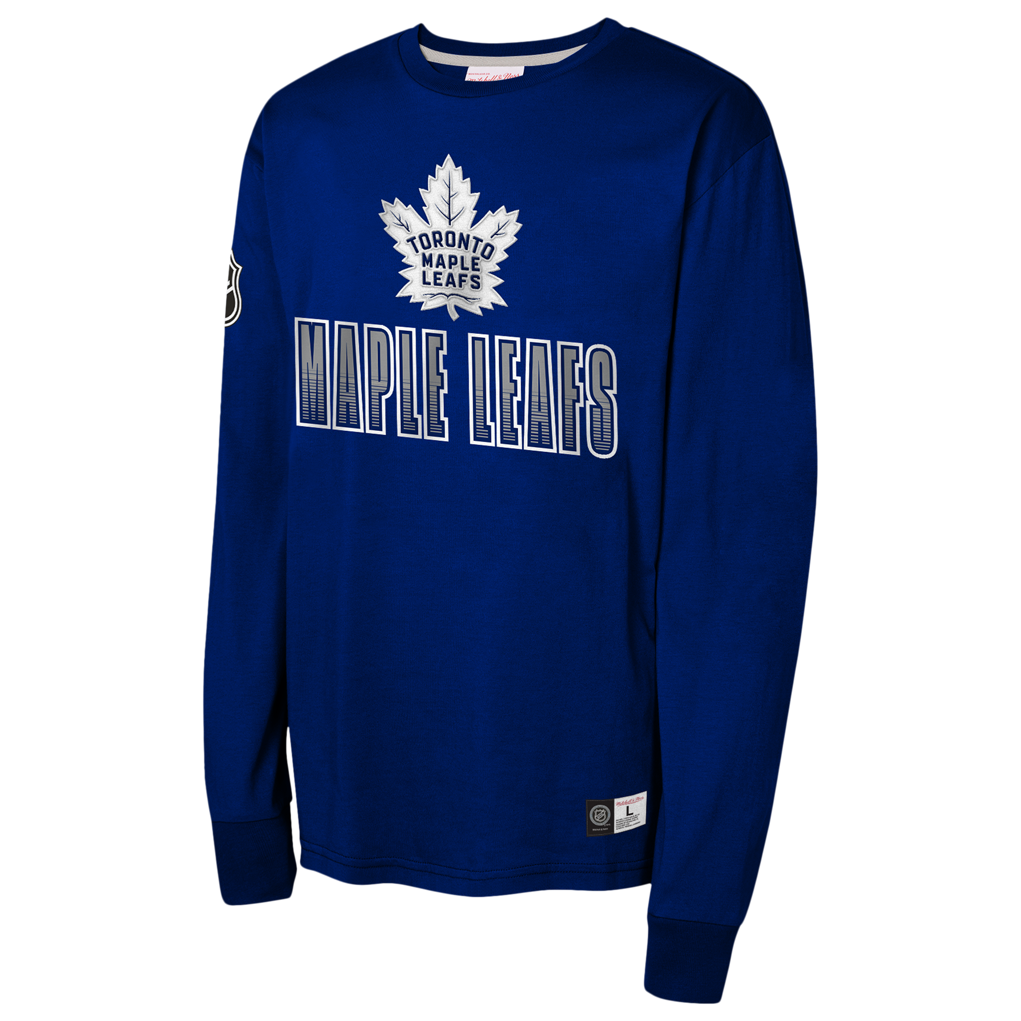 NHL Youth Long Sleeve Shirt All Over Maple Leafs