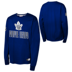 NHL Youth Long Sleeve Shirt All Over Maple Leafs