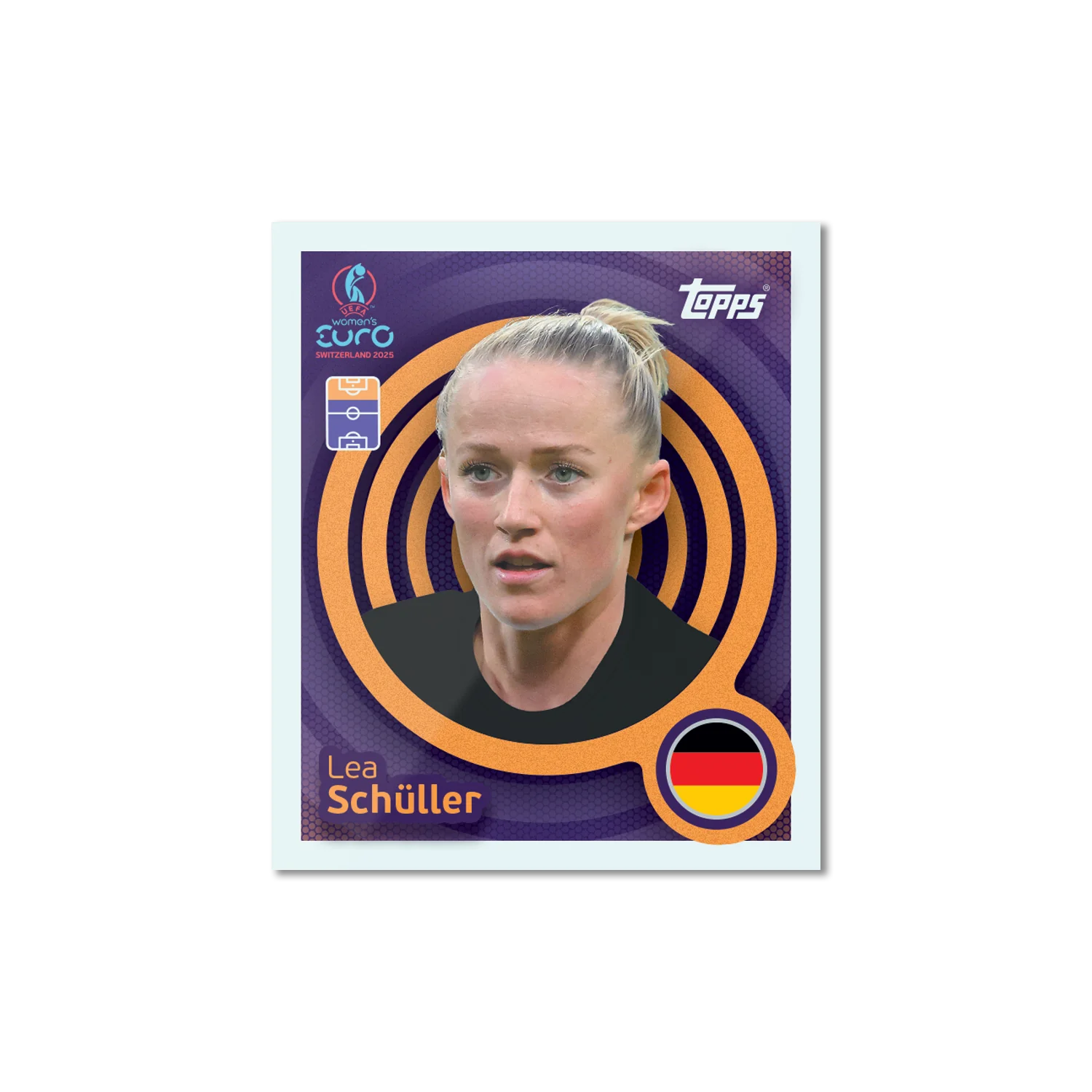 Topps Official Stickers Women's Euro Cup Switzerland 2025 UEFA Mega Starter Pack