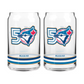 MLB Two-Piece 16oz. Can Glass Set 50th Season Anniversary Blue Jays