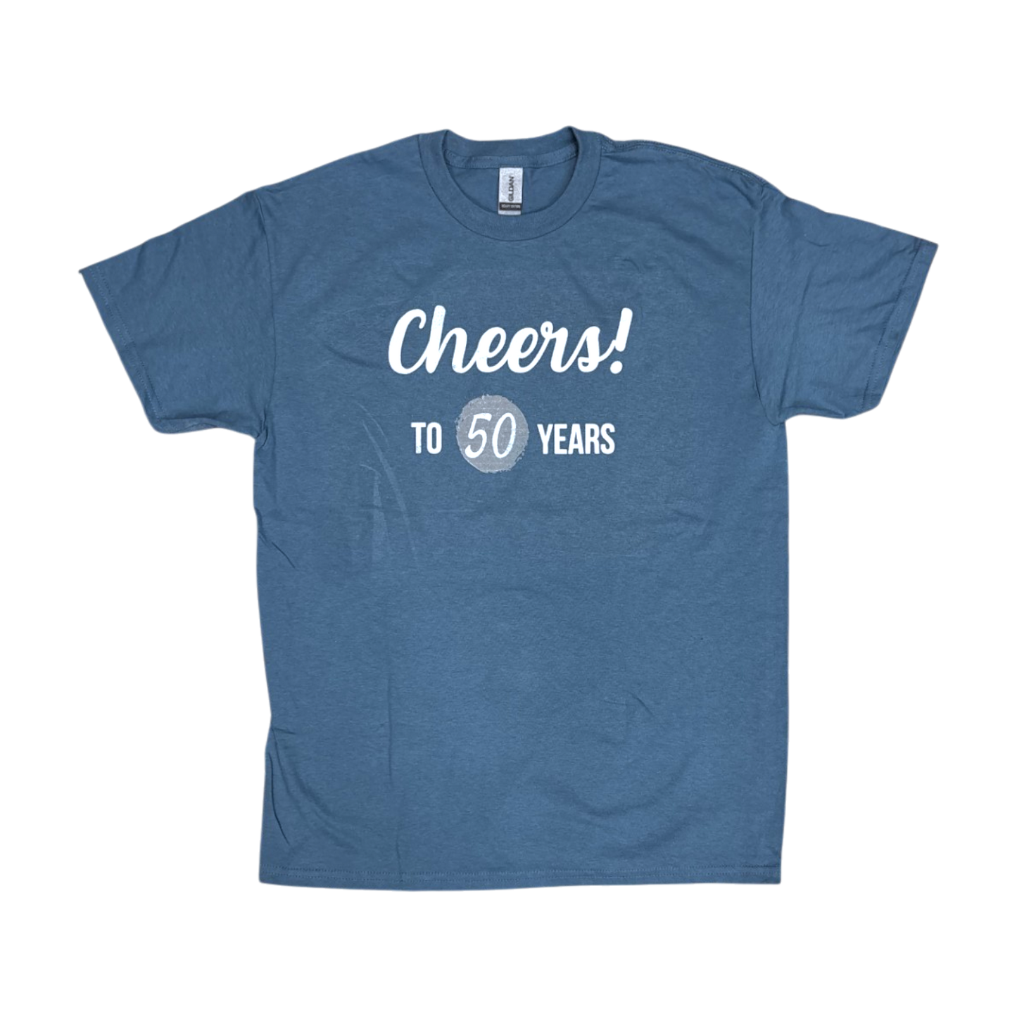 Age T-Shirt Cheers to 50 Years (Blue)