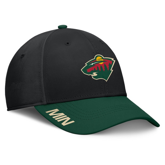 NHL Hat Structured Stretch Authentic Pro Rink Flex Two Tone 2024 Wild