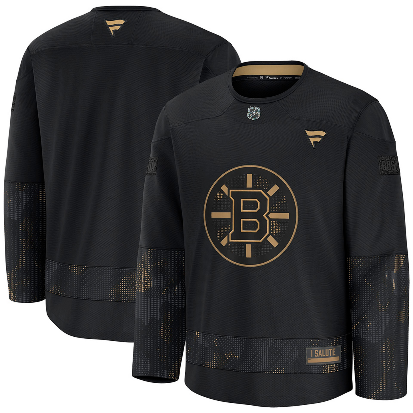 NHL Blank Practice Jersey Military Appreciation Bruins