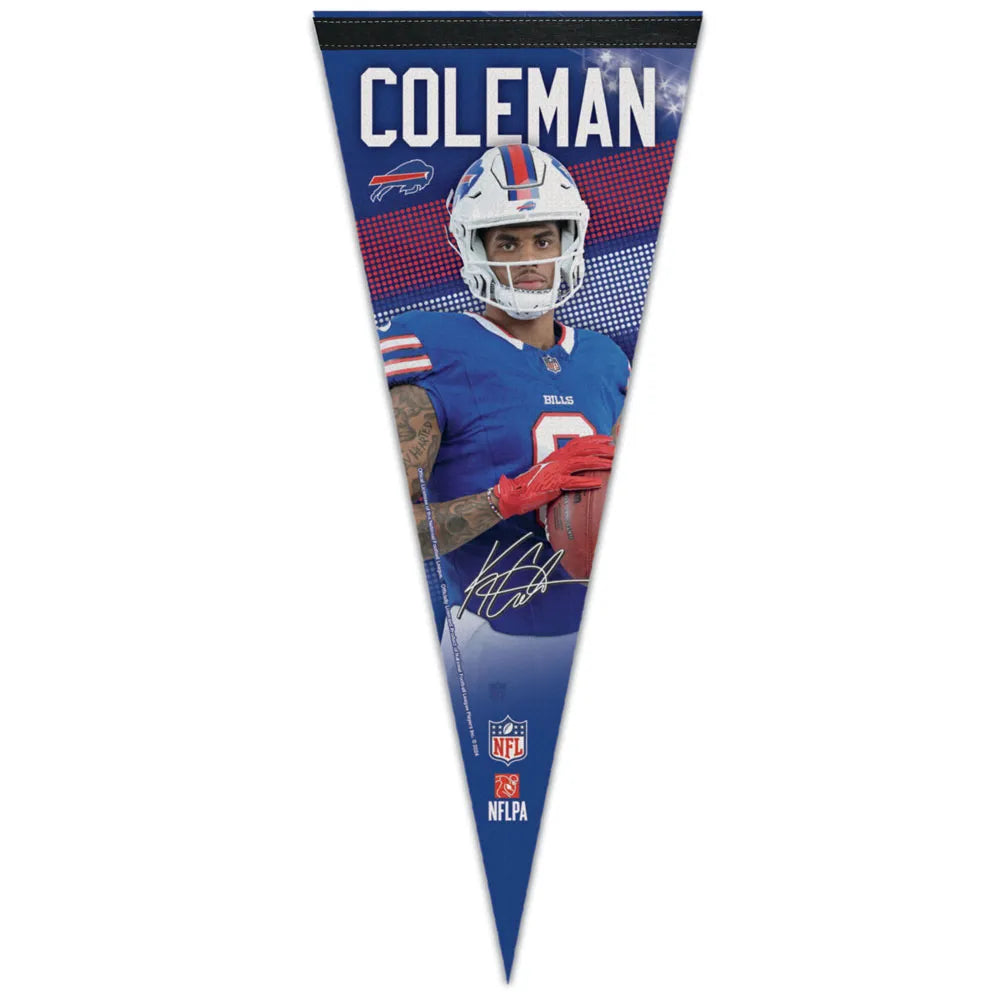NFL Player Felt Pennant Keon Coleman Bills