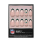 NFL Glamnetic French Tip Press-On Nails Packers