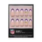 NFL Glamnetic French Tip Press-On Nails Vikings