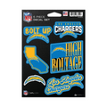 NFL 6-Piece Decal Set Chargers