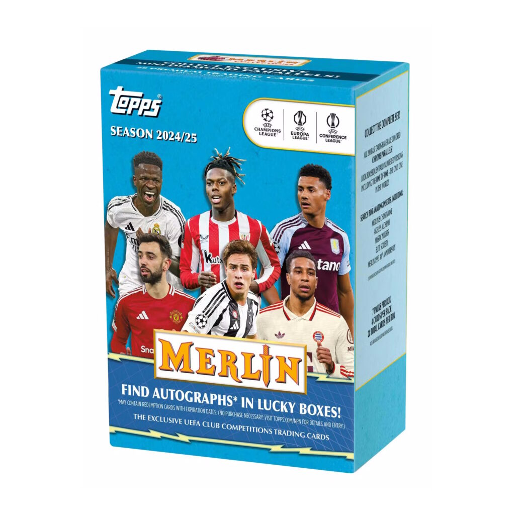 Merlin 2024-25 Topps Chrome Blaster Box UEFA Club Competitions Cards