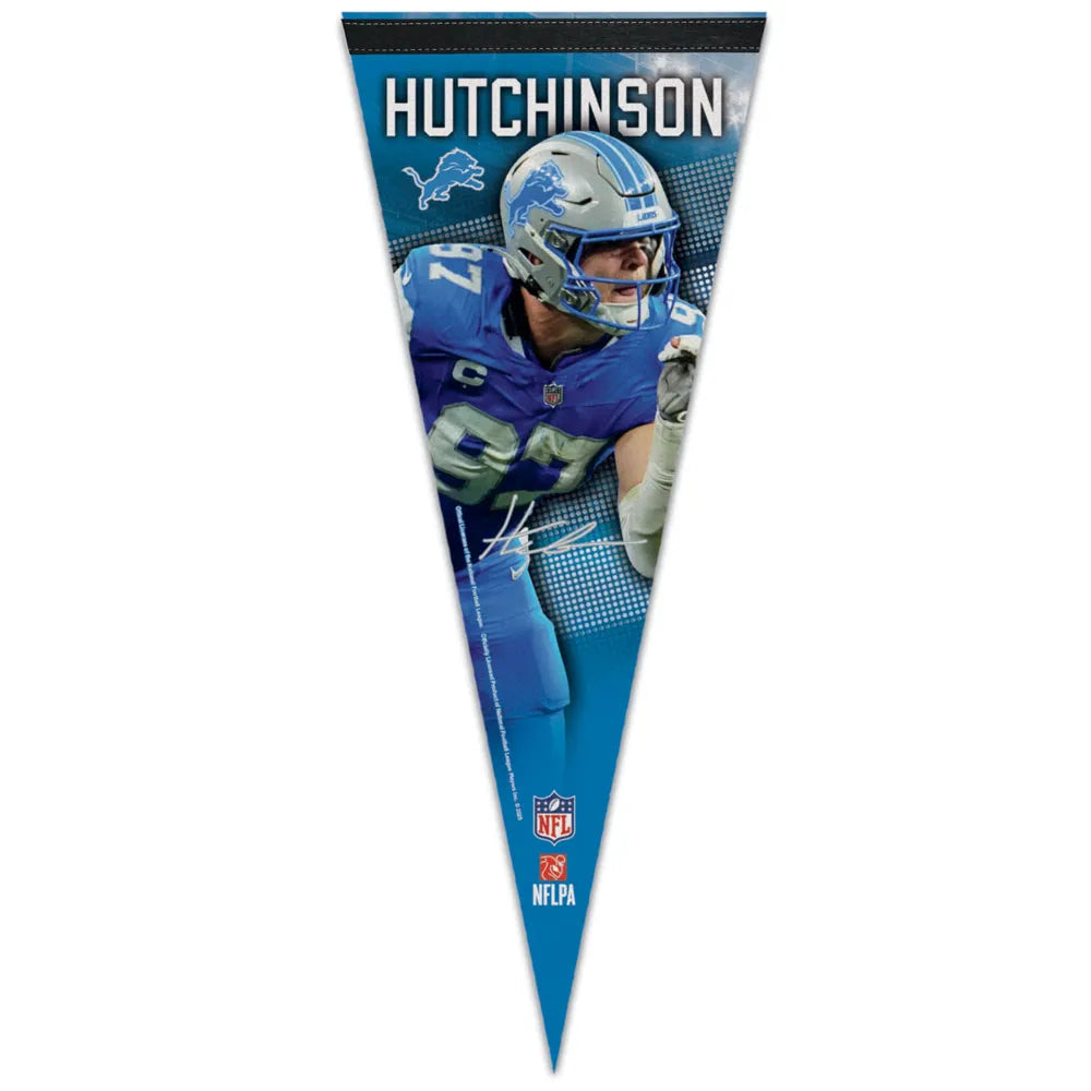 NFL Player Felt Pennant Aidan Hutchinson Lions