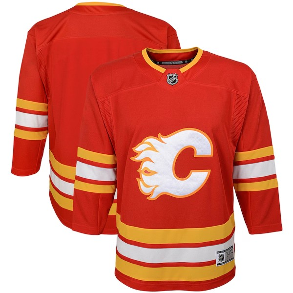 NHL Kids Blank Premier Jersey Home Flames