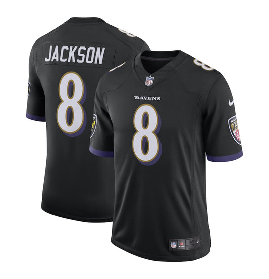 NFL Player Game Jersey Alt Black Lamar Jackson Ravens