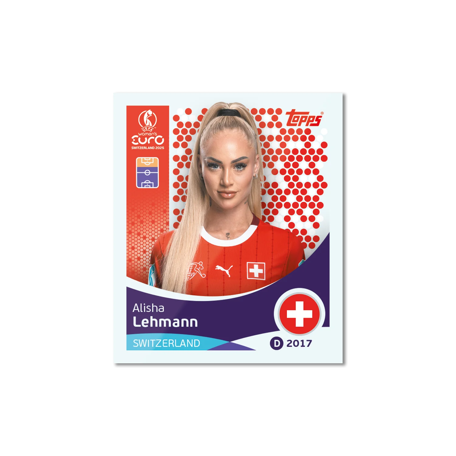Topps Official Stickers Women's Euro Cup Switzerland 2025 UEFA Mega Starter Pack