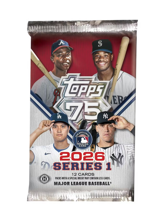 MLB Baseball Trading Cards Topps 2026 Topps 75 Series One (Single Pack)