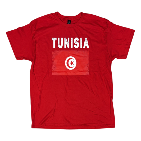 Country T-Shirt Distressed Flag Tunisia