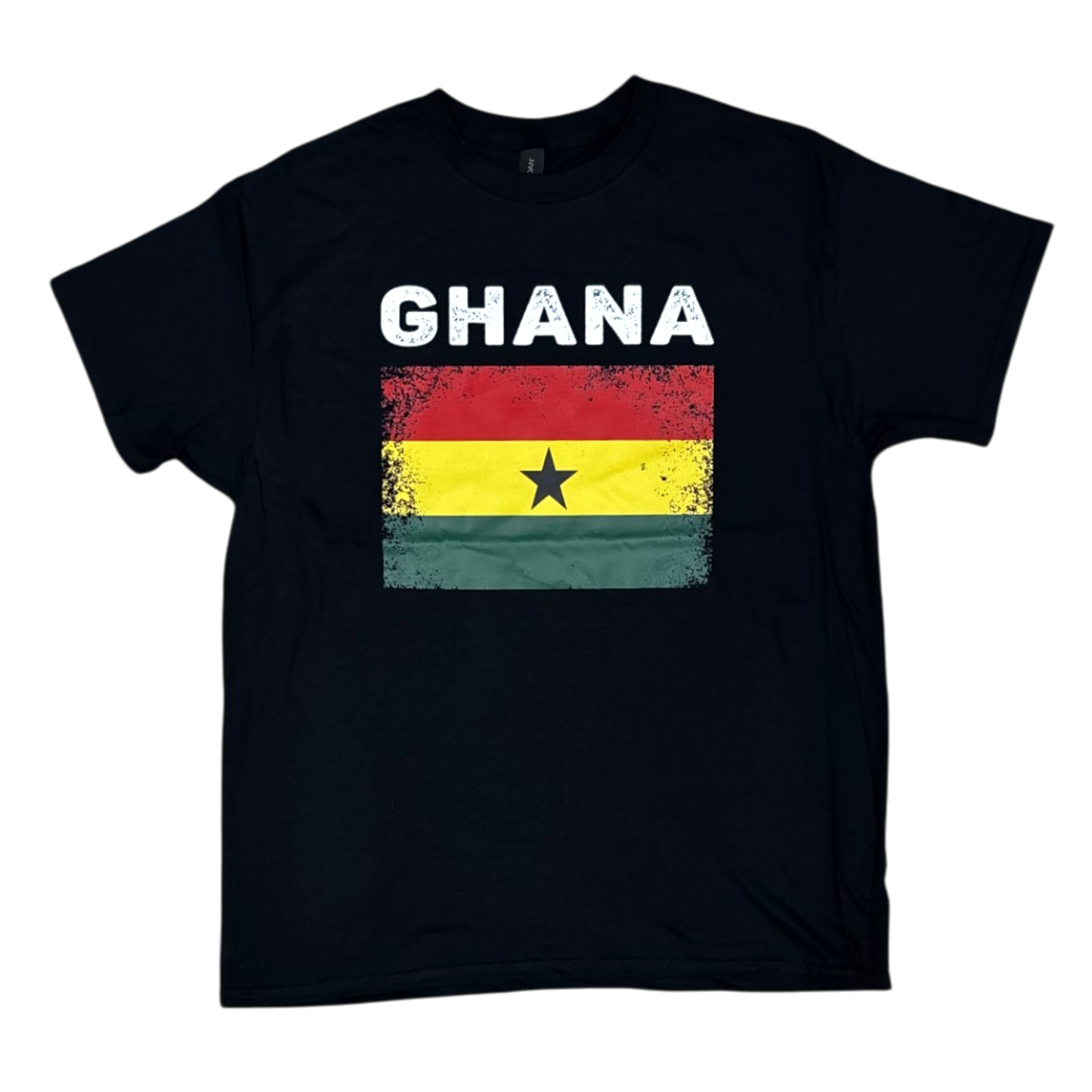 Country T-Shirt Distressed Flag Ghana