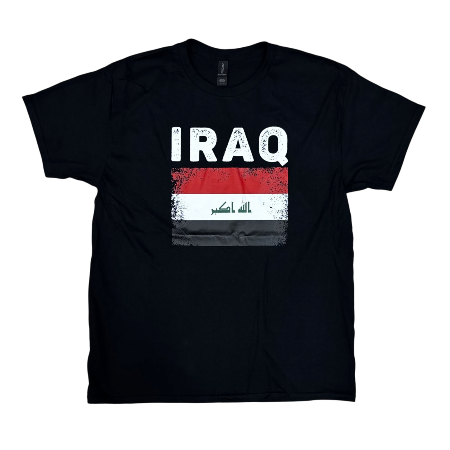 Country T-Shirt Distressed Flag Iraq