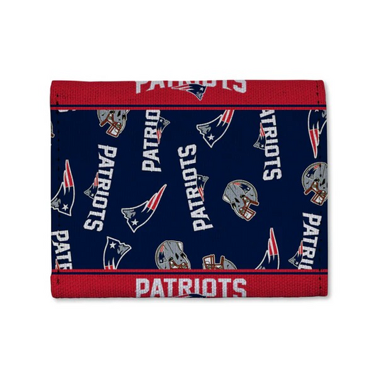 NFL Canvas Trifold Wallet Patriots