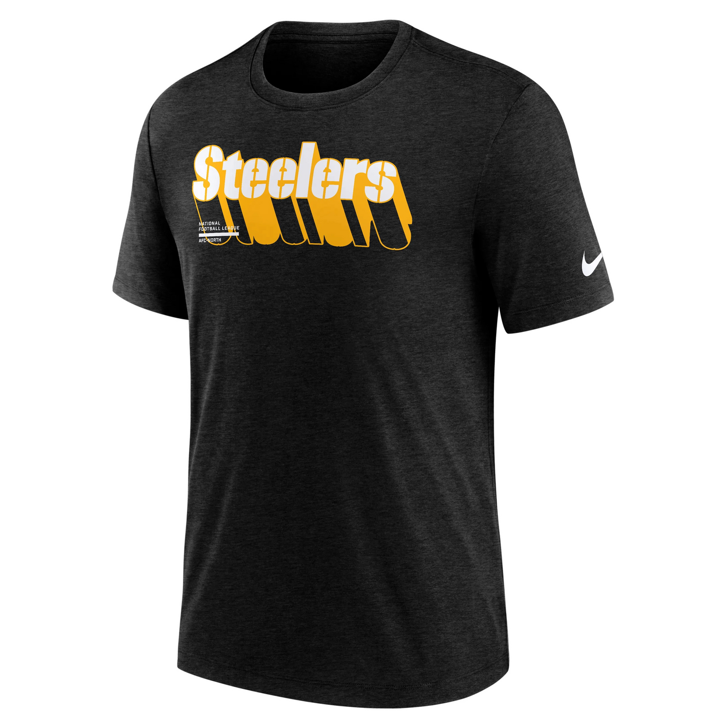 NFL T-Shirt Triblend Grey Team Name Steelers