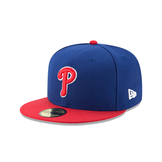 MLB Hat 5950 ACPerf Alt 2017 Phillies (Dark Blue and Red)