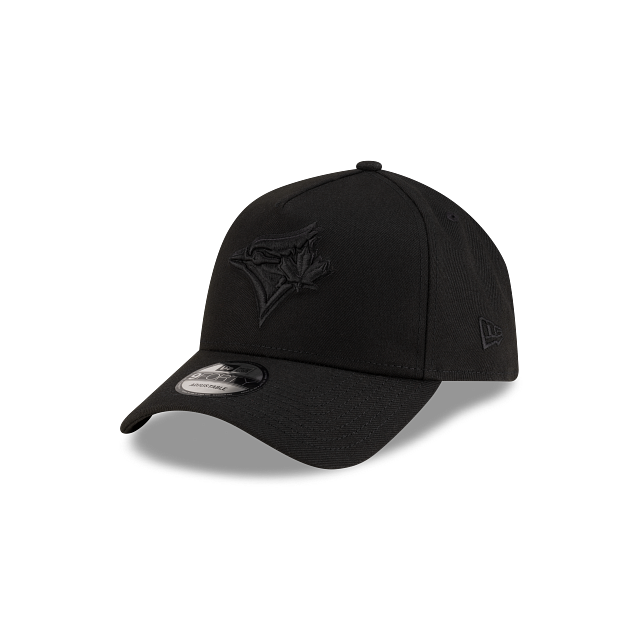 MLB Hat 940 A-Frame Snapback Black On Black Blue Jays