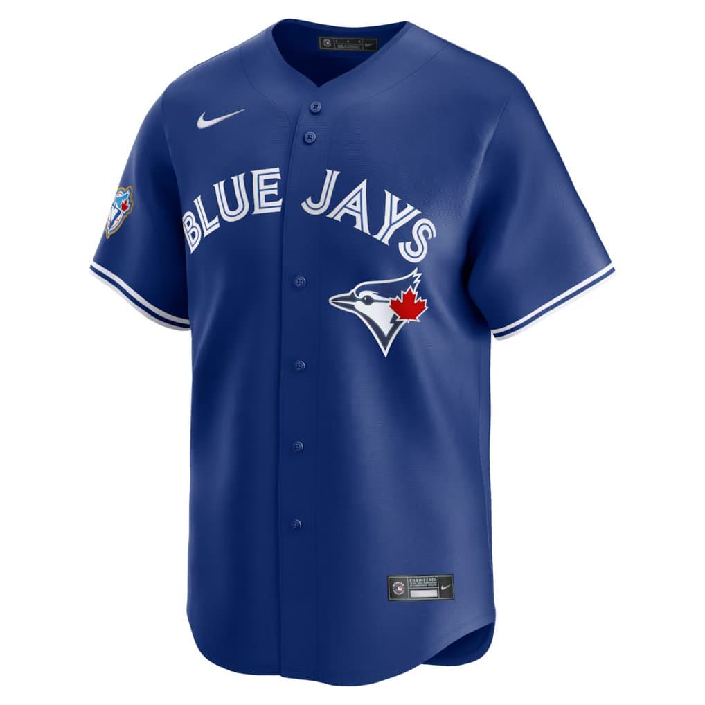 MLB Limited Jersey Alt Royal Blank 50th Anniversary Patch Blue Jays