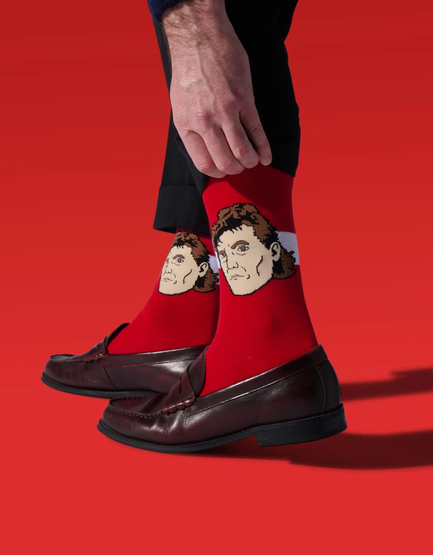 NHLPA Player Socks Bob Probert Heavyweight Edition Red Wings