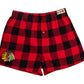 NHL PJ Shorts Buffalo Plaid Blackhawks