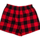 NHL PJ Shorts Buffalo Plaid Blackhawks