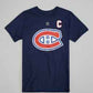 NHL Player T-Shirt Authentic Stack Nick Suzuki Canadiens (Navy)