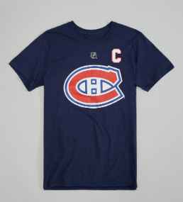 NHL Player T-Shirt Authentic Stack Nick Suzuki Canadiens (Navy)