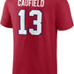 NHL Player T-Shirt Authentic Stack Cole Caufield Canadiens (Red) (New Number 13)
