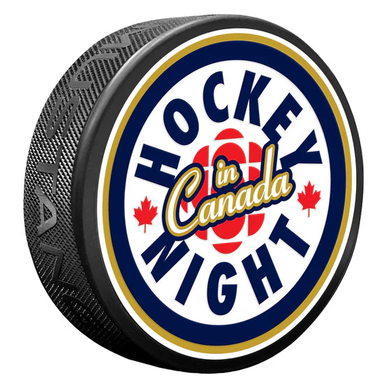 Hockey Night in Canada Textured Puck Primary Logo