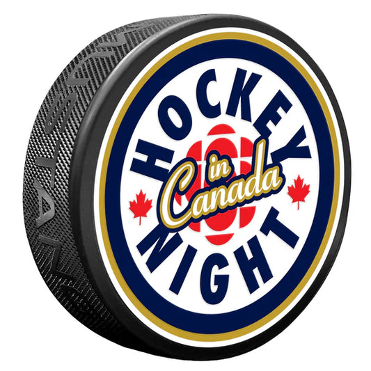 Hockey Night in Canada Textured Puck Primary Logo