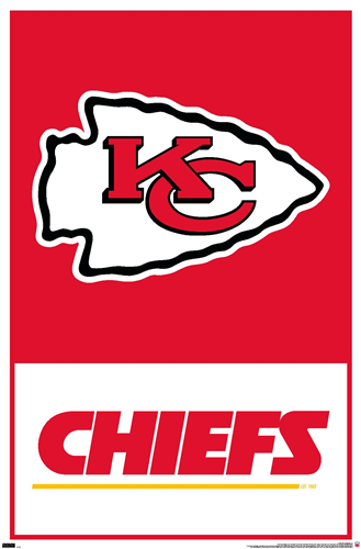 NFL Wall Poster Logo Chiefs