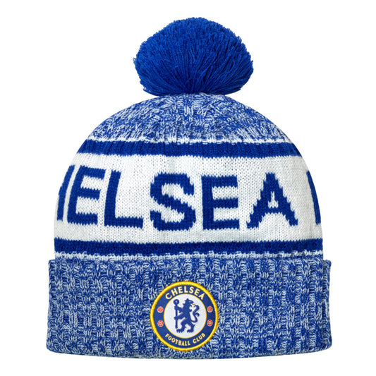 EPL Knit Hat Pom Crowned Cuff Chelsea FC