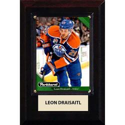 NHL Collectible Plaque with Card 4x6 Parkhurst Home Jersey Leon Draisaitl Oilers