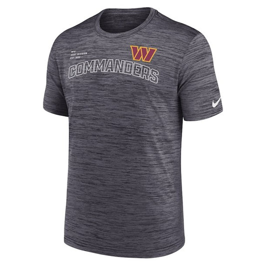 NFL Dri-Fit T-Shirt Performance Velocity Arch Anthracite Commanders